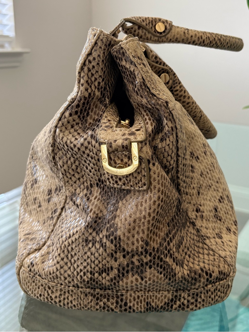 Tory Burch Python Embossed Leather Bag - Picture 12 of 17